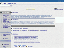 Tablet Screenshot of nilechemicals.com